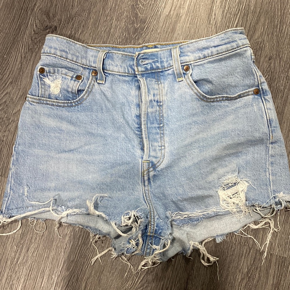 Levi’s light wash shorts